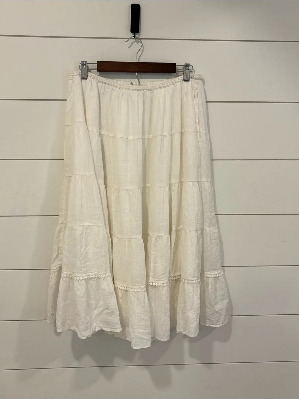 NWOT Free People Bright Side Skirt Only in White/Ivory Size Large